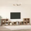 TV Szekrény Szett 8 pcs Artisan tölgy 37 x 35 x 72 cm Faanyag