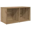 TV Szekrény Szett 8 pcs Artisan tölgy 37 x 35 x 72 cm Faanyag