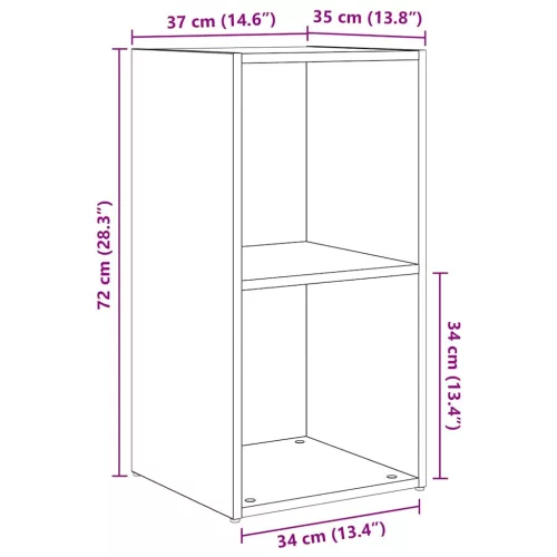 TV Szekrény Szett 8 pcs Artisan tölgy 37 x 35 x 72 cm Faanyag