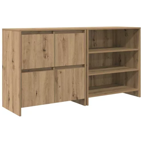Oldalszekrények 2 pcs kézműves tölgy 70 x 41 x 75 cm Faanyag