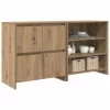 Oldalszekrények 2 pcs kézműves tölgy 70 x 41 x 75 cm Faanyag