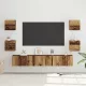 TV szekrény garnitúra 7 pcs Régi fa 60 x 30 x 30 cm Faanyag