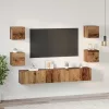 TV szekrény garnitúra 7 pcs Régi fa 60 x 30 x 30 cm Faanyag