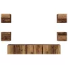 TV szekrény garnitúra 7 pcs Régi fa 60 x 30 x 30 cm Faanyag