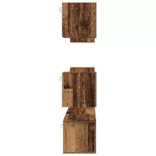 TV szekrény garnitúra 7 pcs Régi fa 60 x 30 x 30 cm Faanyag