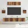 TV szekrény garnitúra 7 pcs Régi fa 80 x 30 x 30 cm Faanyag