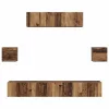 TV szekrény garnitúra 7 pcs Régi fa 80 x 30 x 30 cm Faanyag