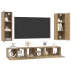 TV szekrény garnitúra 5 pcs kézműves tölgy 30.5 x 30 x 90 cm