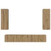 TV szekrény garnitúra 5 pcs kézműves tölgy 30.5 x 30 x 90 cm