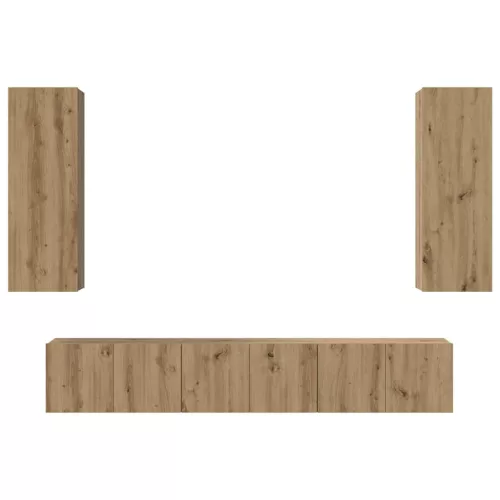 TV szekrény garnitúra 5 pcs kézműves tölgy 30.5 x 30 x 90 cm