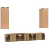 TV szekrény garnitúra 5 pcs kézműves tölgy 30.5 x 30 x 90 cm