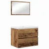 Fürdőszoba bútor szett 3 pcs Régi fa 60 x 38.5 x 45 cm Faanyag