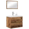 Fürdőszoba bútor szett 3 pcs Régi fa 60 x 38.5 x 45 cm Faanyag