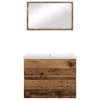 Fürdőszoba bútor szett 3 pcs Régi fa 60 x 38.5 x 45 cm Faanyag