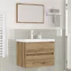 Fürdőszoba bútor szett 3 pcs kézműves tölgy 60 x 38.5 x 45 cm
