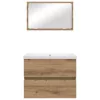 Fürdőszoba bútor szett 3 pcs kézműves tölgy 60 x 38.5 x 45 cm