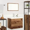 Fürdőszoba bútor szett 3 pcs Régi fa 60 x 38.5 x 45 cm Faanyag