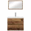 Fürdőszoba bútor szett 3 pcs Régi fa 60 x 38.5 x 45 cm Faanyag