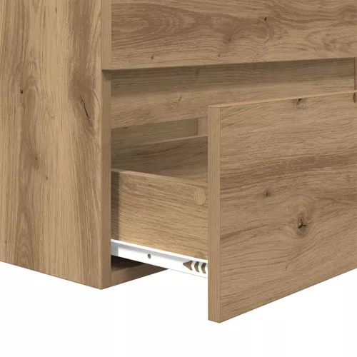 Fürdőszoba bútor szett 3 pcs kézműves tölgy 60 x 38.5 x 45 cm