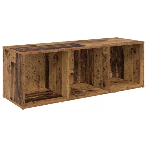 TV szekrény 4 pcs Régi fa 37 x 35 x 107.5 cm Műanyag Fa