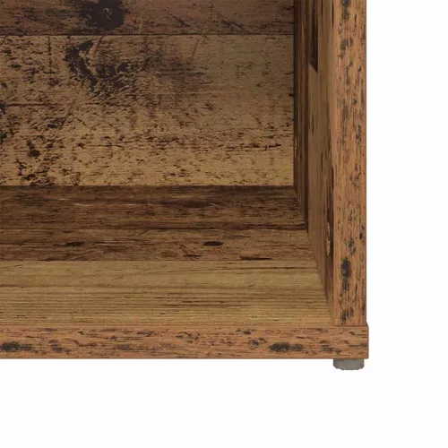 TV szekrény 4 pcs Régi fa 37 x 35 x 107.5 cm Műanyag Fa