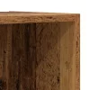 Fali TV Szekrény 4 pcs Régi fa 37 x 37 x 107.5 cm Műanyag Fa