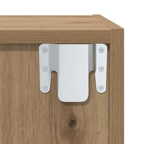 Fali TV Szekrény 4 pcs kézműves tölgy 37 x 37 x 107.5 cm