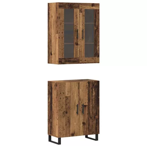 Magasfiú Falra szerelhető Régi fa 69,5 x 34 x 180 cm Faanyag