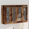 Fali Szekrények 2 pcs Régi fa 69,5 x 34 x 90 cm Faanyag