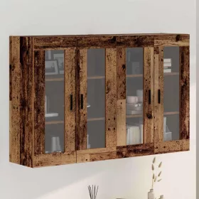 Fali Szekrények 2 pcs Régi fa 69,5 x 34 x 90 cm Faanyag