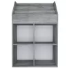 Betonszürke szerelt fa gyerek újságtartó 71 x 30 x 114 cm