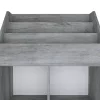Betonszürke szerelt fa gyerek újságtartó 71 x 30 x 114 cm