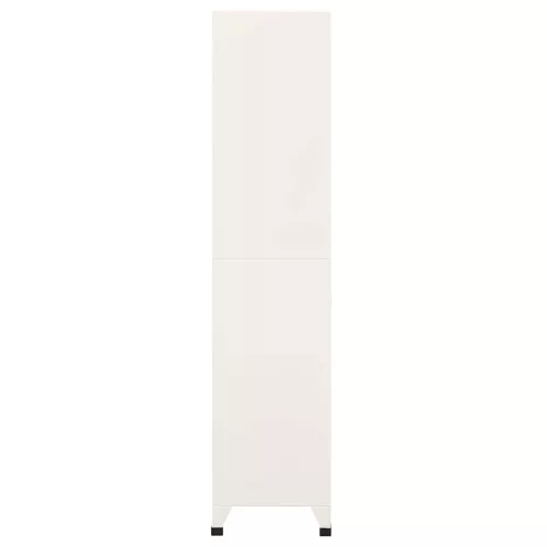 Szürke-kék acél zárható szekrény 90 x 40 x 180 cm