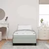 Boxspring ágy matraccal Világosszürke 90 x 190 cm Bársony