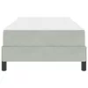 Boxspring ágy matraccal Világosszürke 90 x 190 cm Bársony
