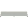 Boxspring ágy matraccal Világosszürke 90 x 190 cm Bársony