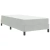 Boxspring ágy matraccal Világosszürke 90 x 190 cm Bársony