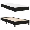 Boxspring ágy matraccal Fekete 90 x 190 cm Bársony