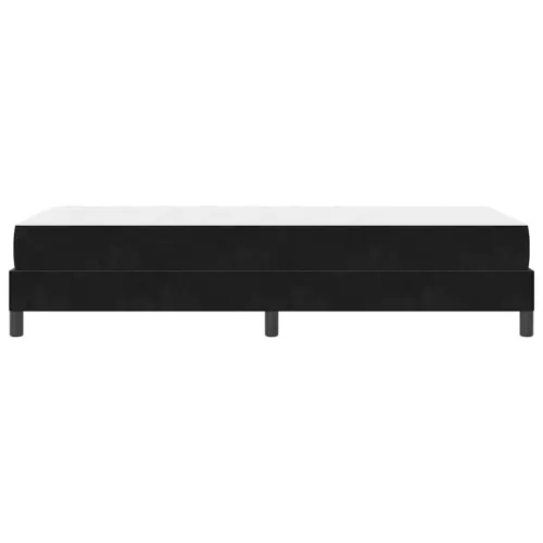 Boxspring ágy matraccal Fekete 90 x 190 cm Bársony