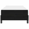 Boxspring ágy matraccal Fekete 100 x 200 cm Bársony