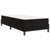 Boxspring ágy matraccal Fekete 100 x 200 cm Bársony