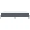 Boxspring ágy matraccal Sötétszürke 120 x 190 cm Bársony
