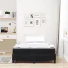 Boxspring ágy matraccal Fekete 120 x 190 cm Bársony