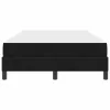 Boxspring ágy matraccal Fekete 120 x 190 cm Bársony