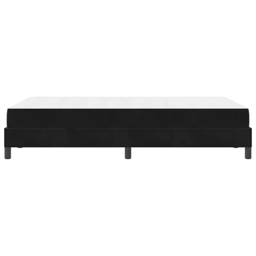 Boxspring ágy matraccal Fekete 120 x 190 cm Bársony