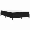 Boxspring ágy matraccal Fekete 120 x 190 cm Bársony