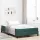 Boxspring ágy matraccal Sötétzöld 120 x 190 cm Bársony