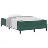 Boxspring ágy matraccal Sötétzöld 120 x 190 cm Bársony