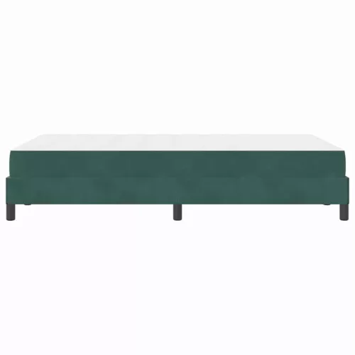 Boxspring ágy matraccal Sötétzöld 120 x 190 cm Bársony