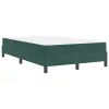 Boxspring ágy matraccal Sötétzöld 120 x 190 cm Bársony